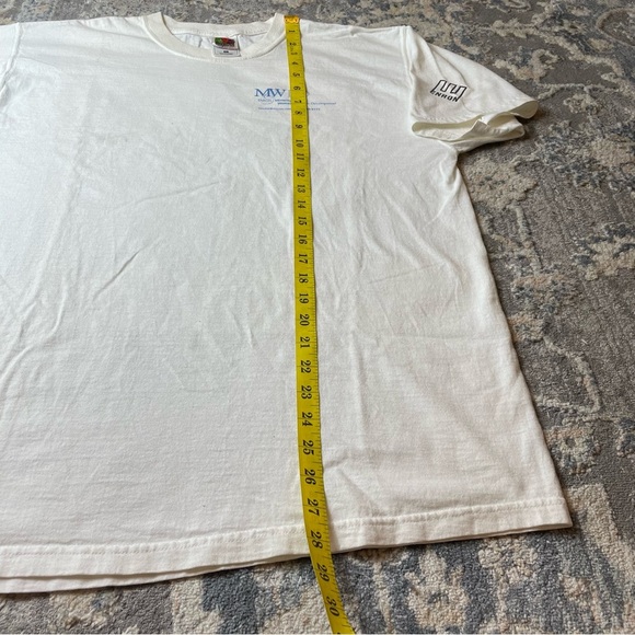 Fruit of the Loom x ENRON White Short Sleeve Tee - Picture 3 of 4